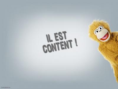 Il est content