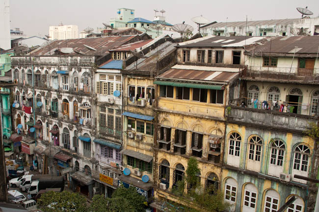 Yangon buildings